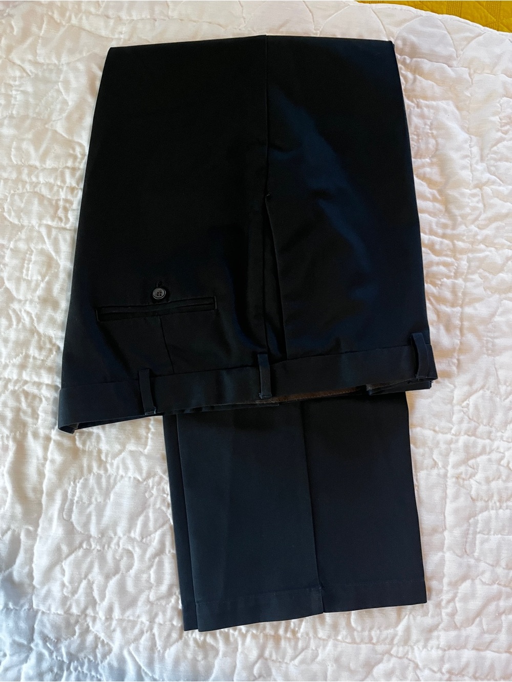 Haggar Black Men's Dress Pants - Flat Front